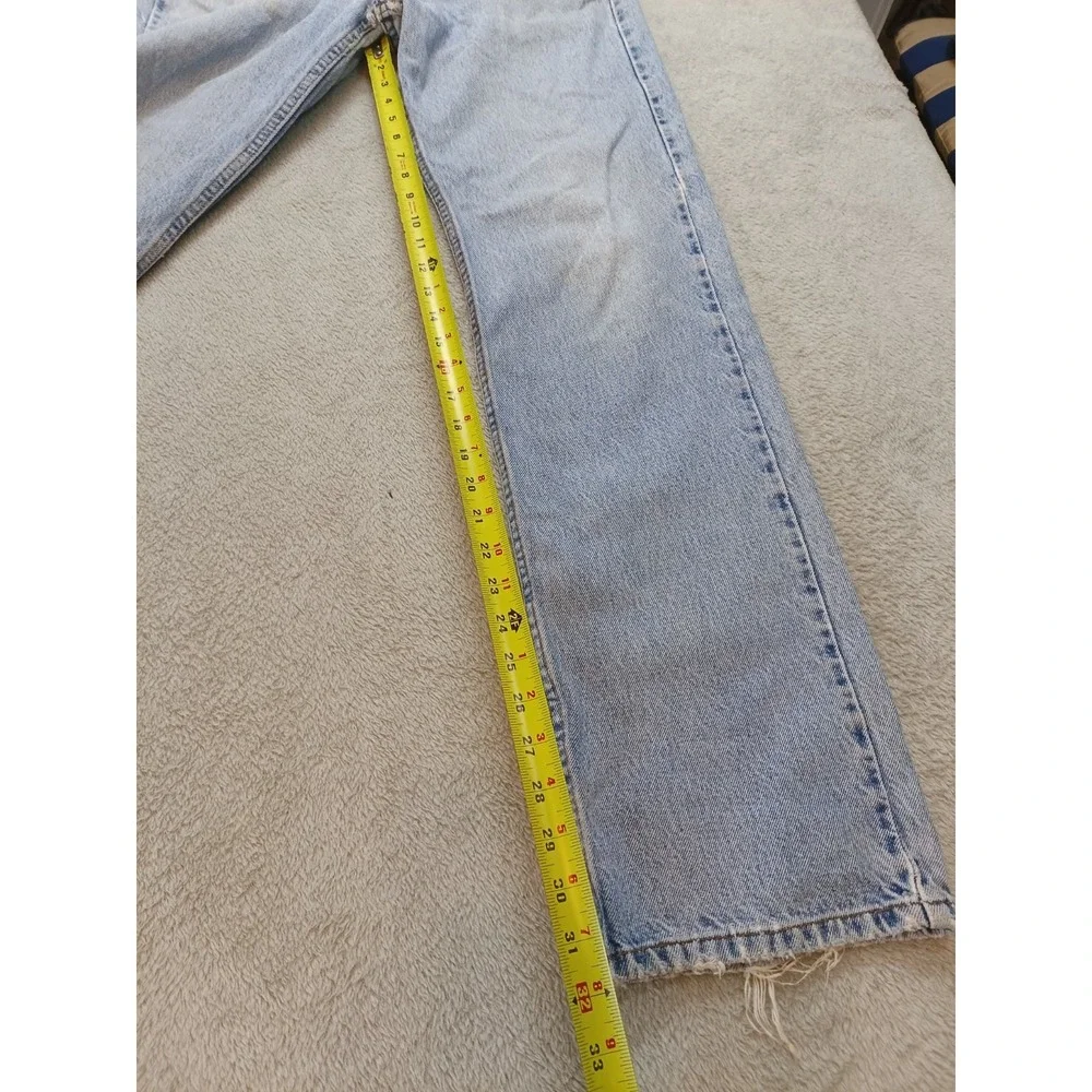 Vintage Levi's 505 Orange Tap Straight Leg Men's Denim Jeans Size 34×34
